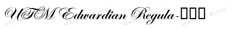 UTM Edwardian Regula字体转换